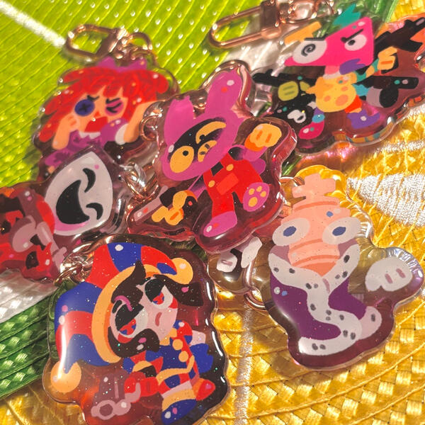 Amazing Digital Guns - Epoxy Acrylic Pendant