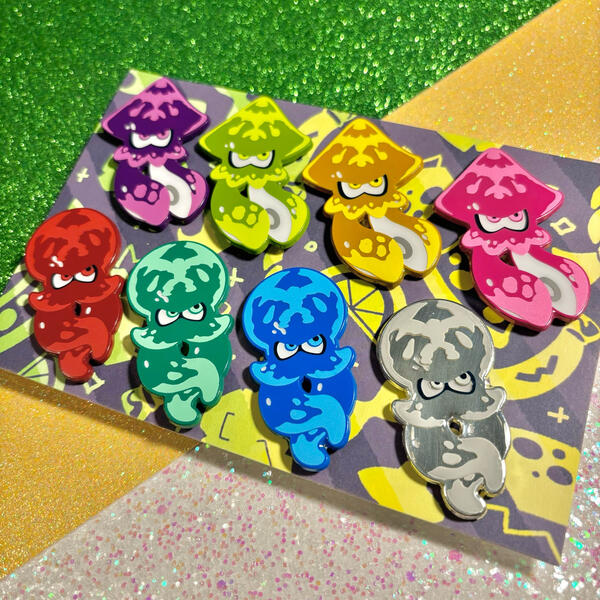 Kraken Gummy - Dyed Enamel Pin