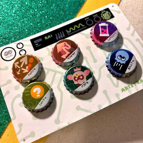 Color Chip - Bottlecap Button Pins